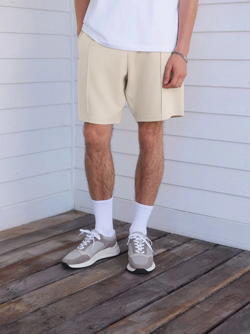 Regular Fit Shorts - Cream