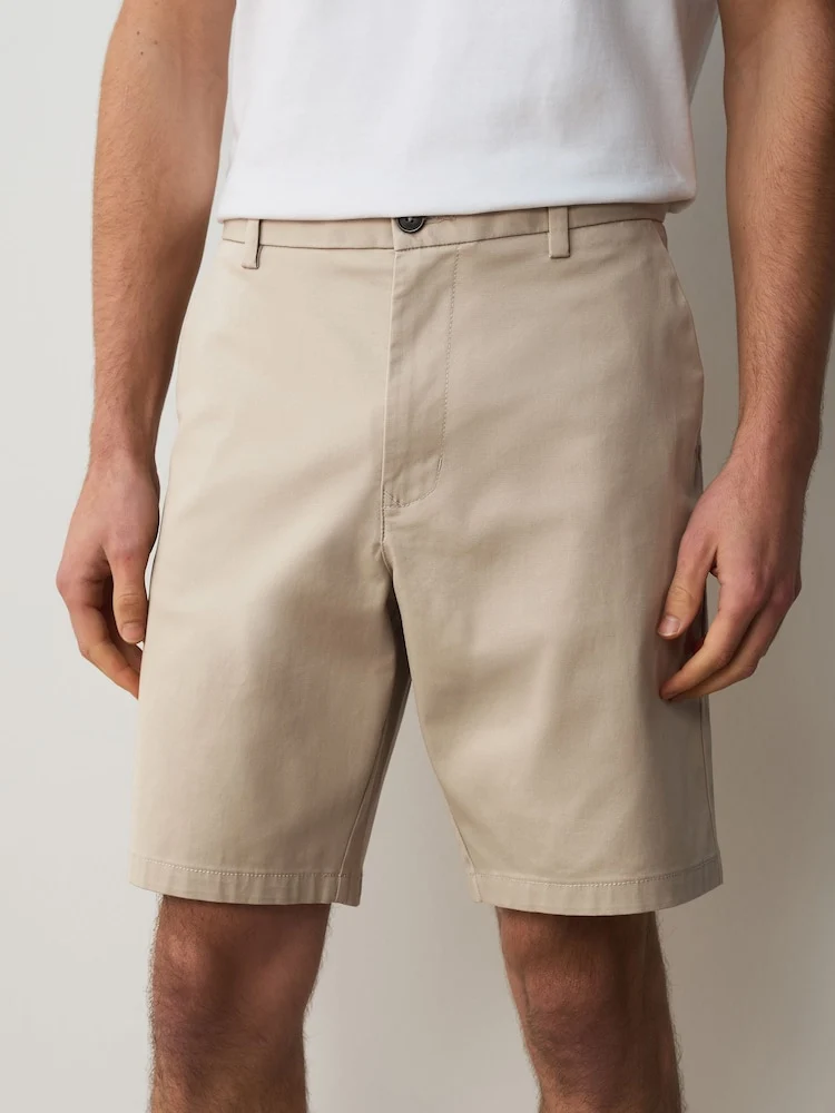 Stone Straight Fit Stretch Chino Short