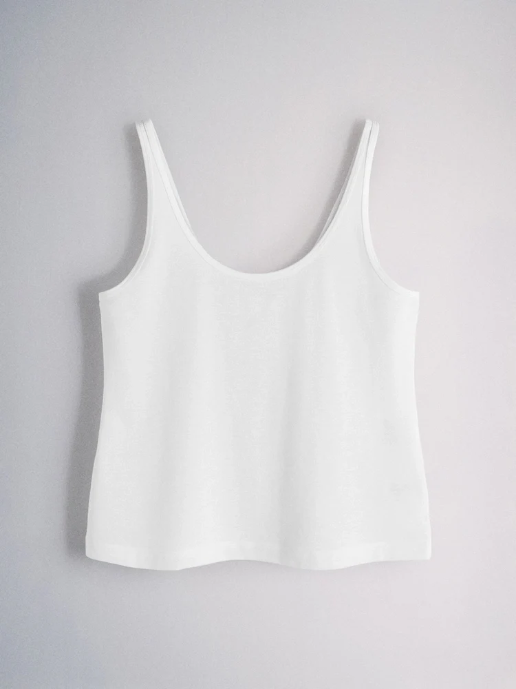Essential Scoop Wide Strap Vests Pastels