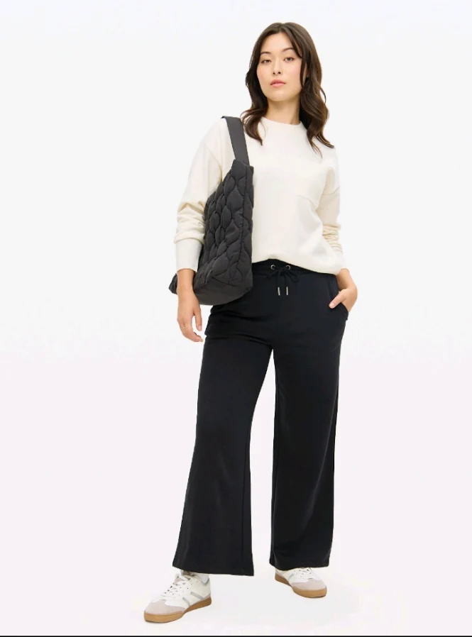 Black Wide Leg Joggers