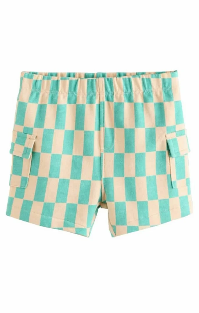Checkerboard Cargo Shorts