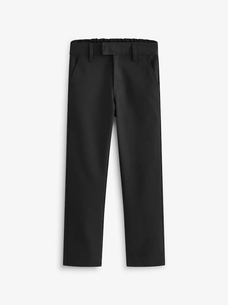 Black Slim Waist Slim Leg School Formal Trousers