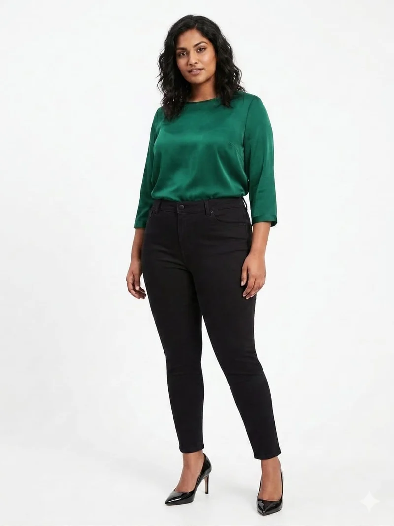 Black High Waisted Skinny Fit Jeans