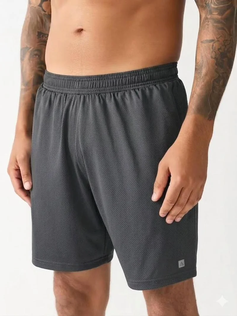 Active Gym Textured Training Shorts - Dark Grey