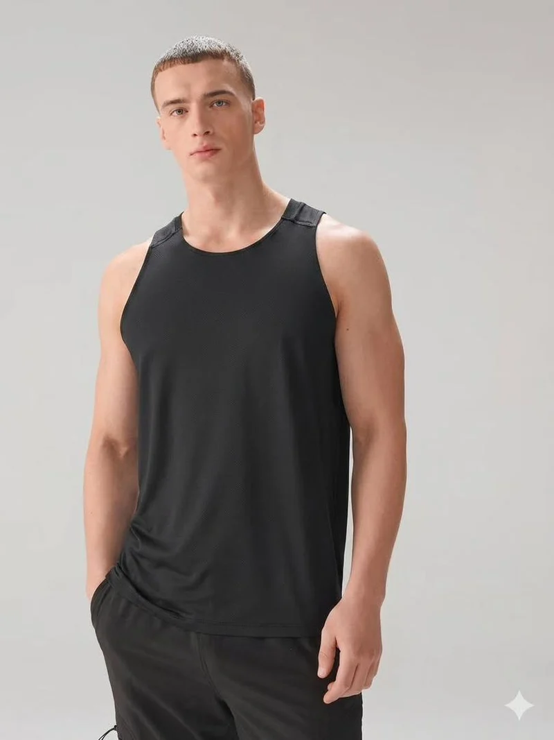 Active Gym Training Vest Top - Black