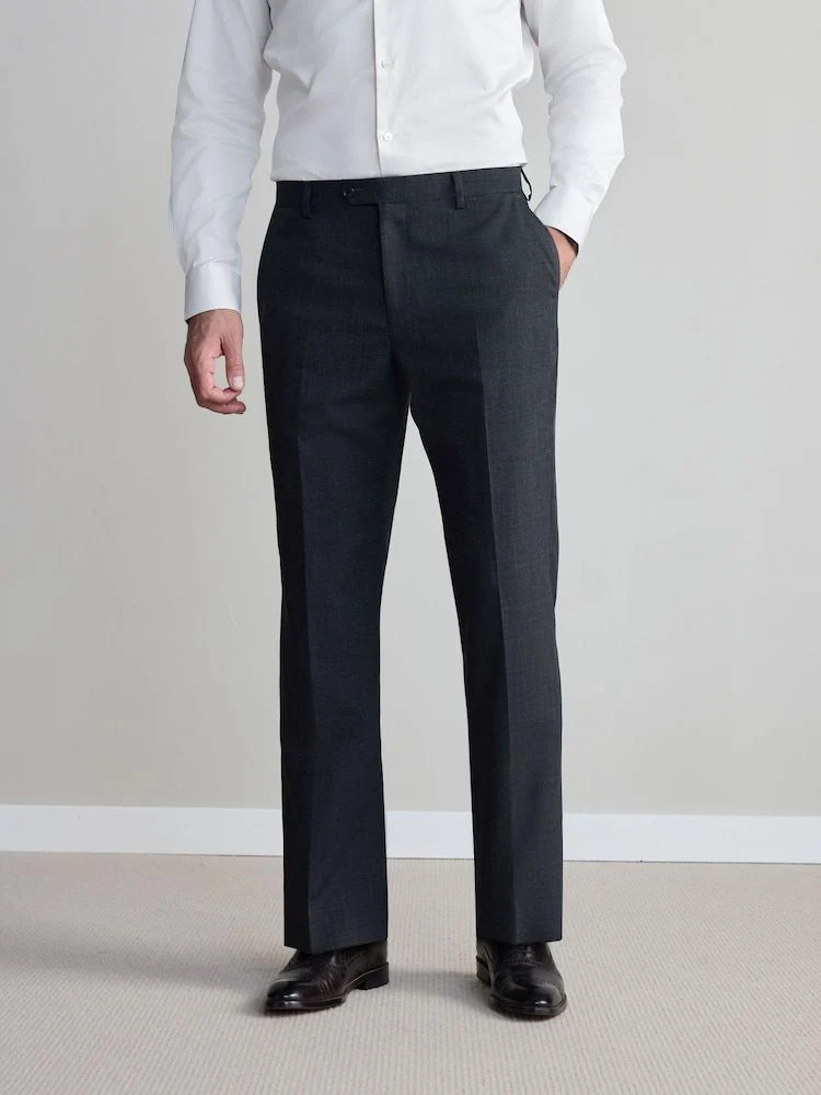 Regular Fit Signature Nova Fides Trousers - Charcoal Grey