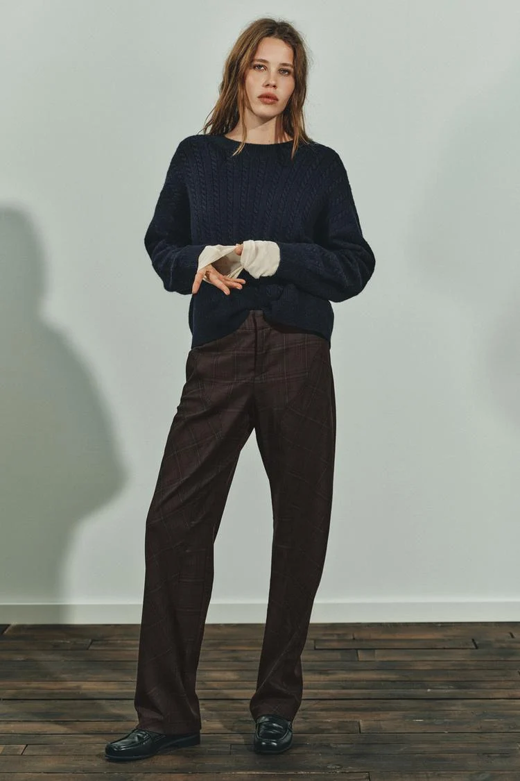 Zara Detail Seam Trousers