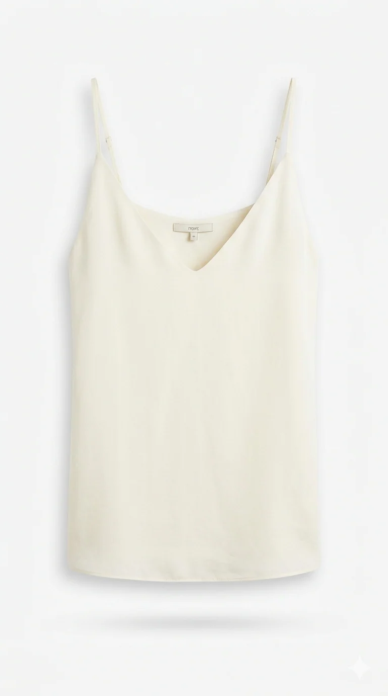 Ecru Chiffon Cami Top