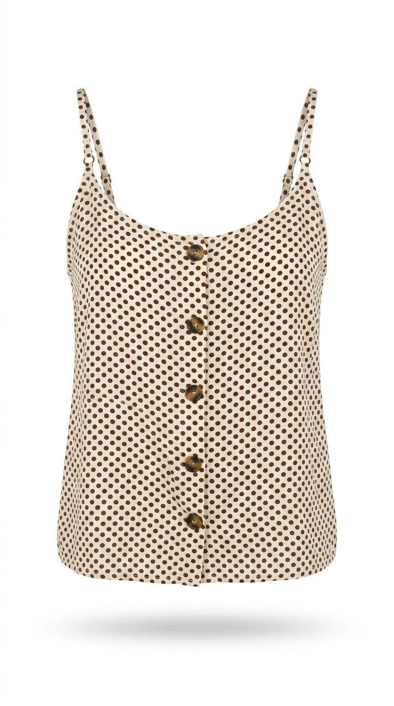 Polka Dot Cami Sleeve Top