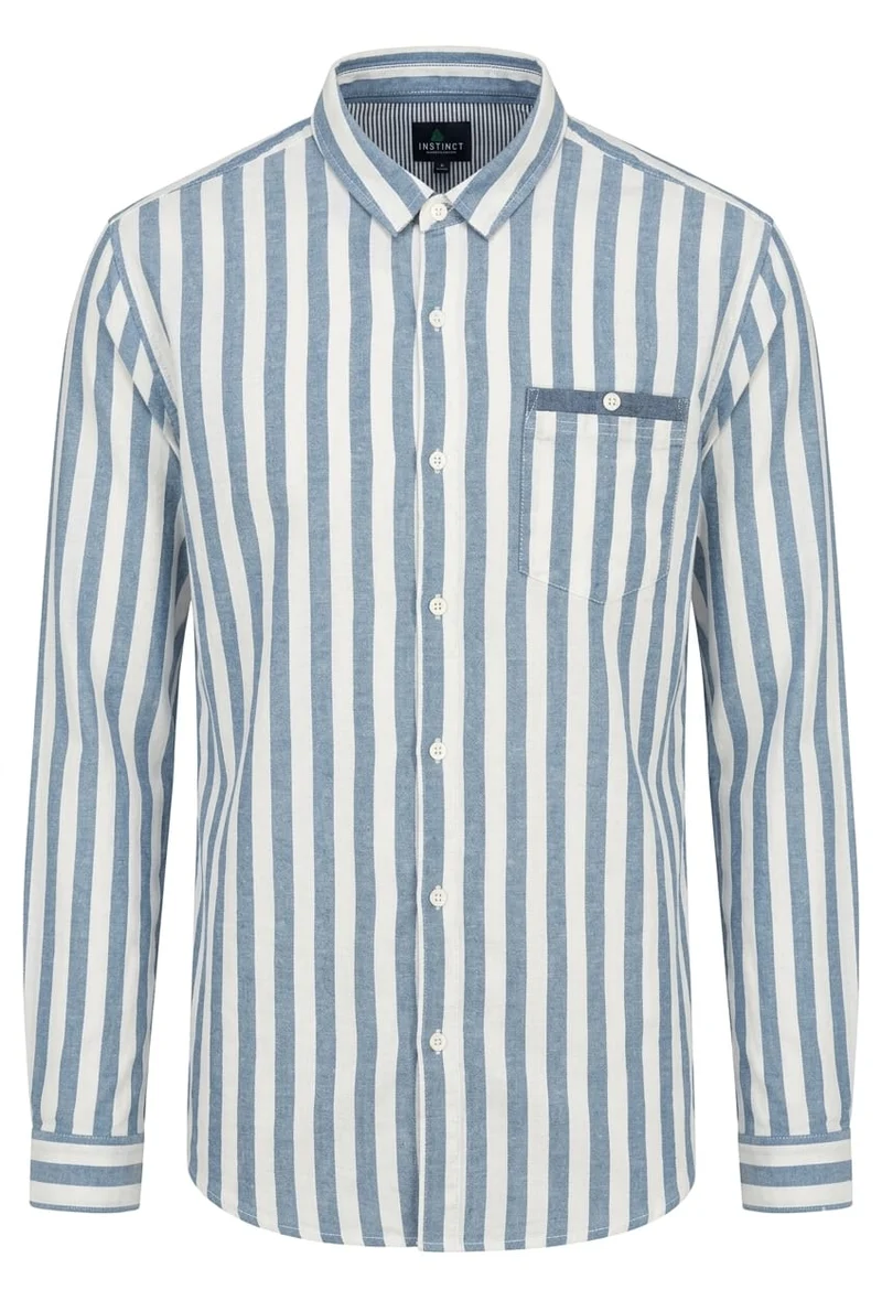 Stripe Linen Slim Fit Shirt