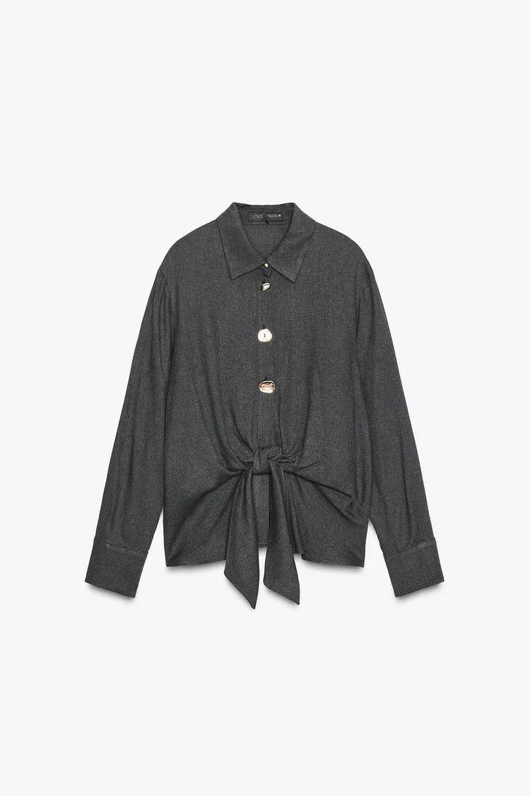Zara Collared Long Sleeve Shirt