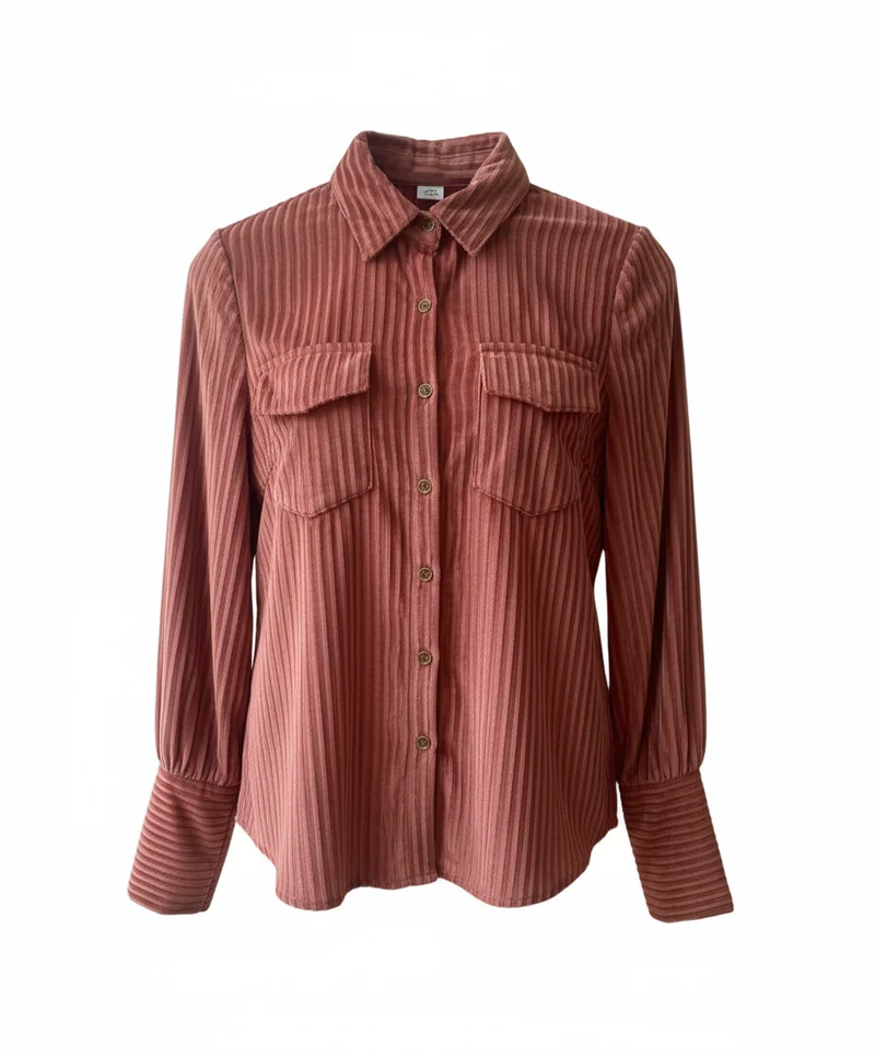Velvet Plisse Shirt