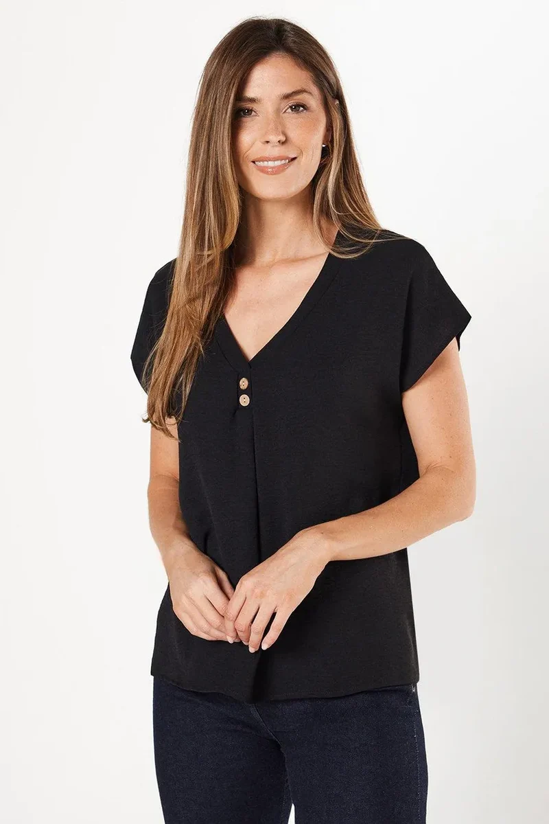 Black Grown On Sleeve T-shirt