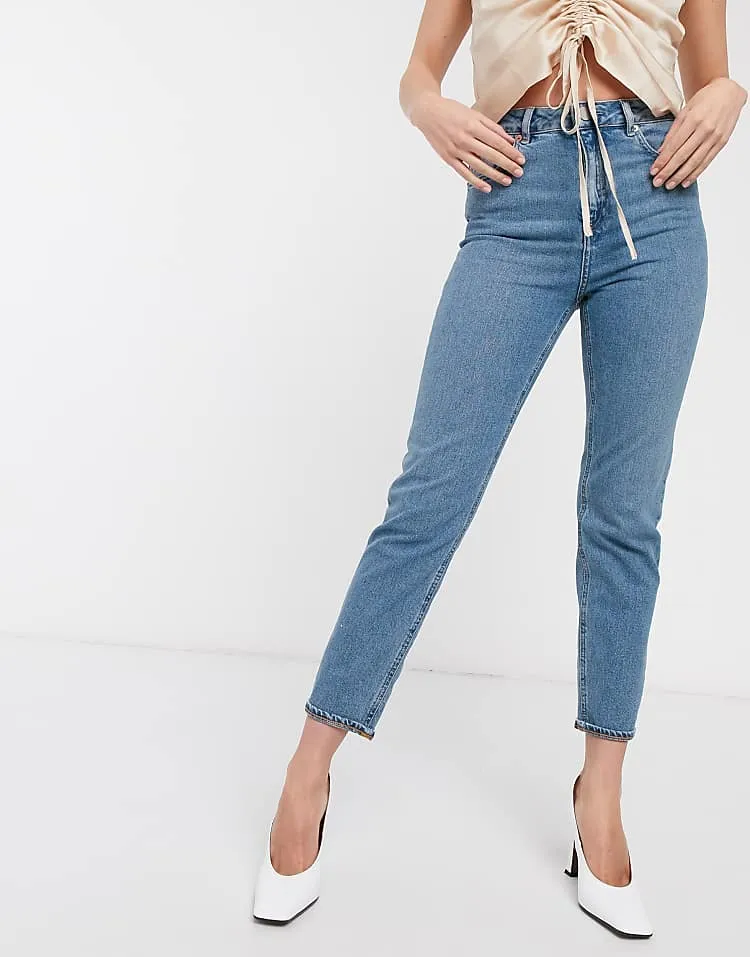 Farleigh High Waist Slim Mom Jeans /Mid Vintage