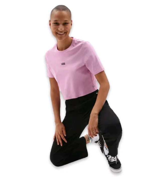 Vans Flying V Crop Crew Sport Womens Tee - Orchid
