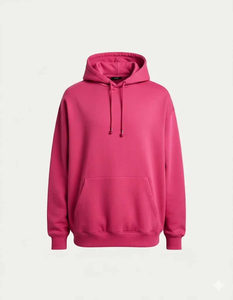 Asos Design Co-ord Oversized Hoodie in Bright Festival Fuchsia