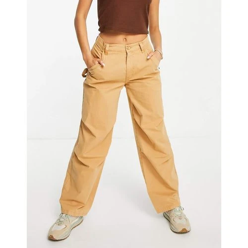 Slouchy Cargo Trousers in Caramel