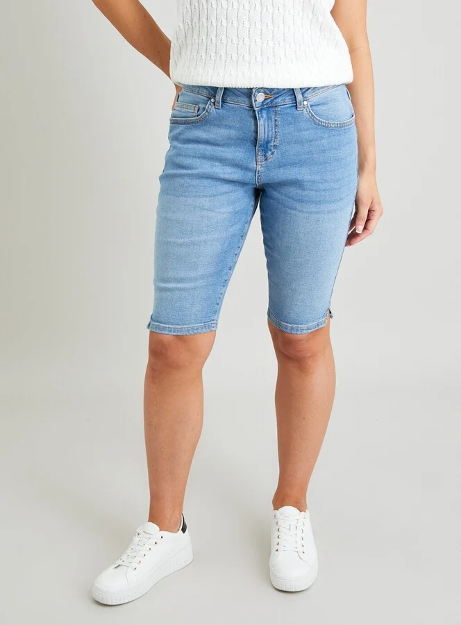 Denim Bermuda Shorts