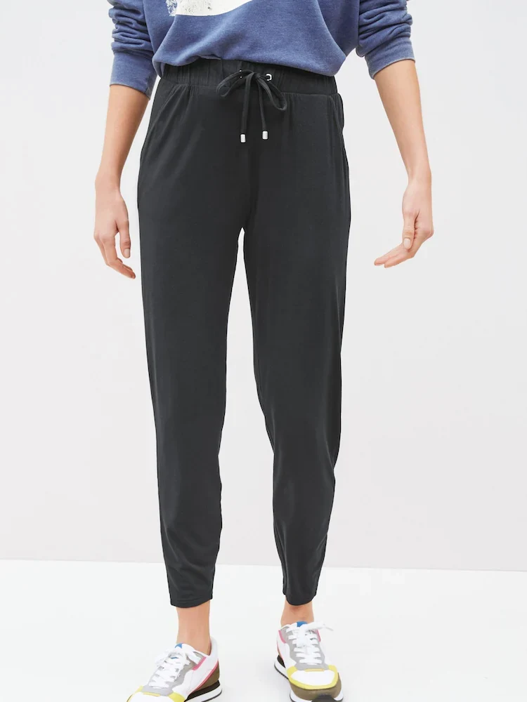 Black Jersey Joggers