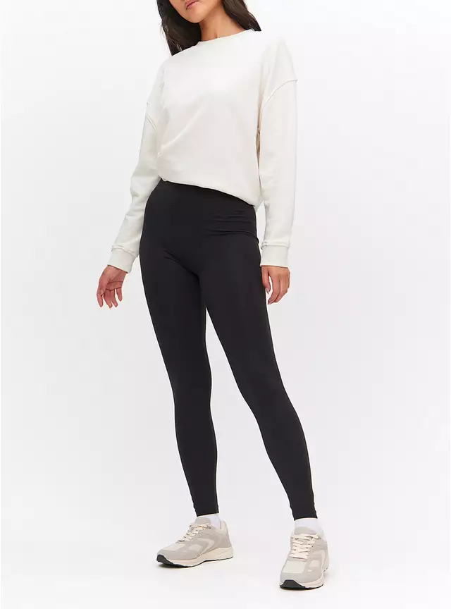 Black Modal Blend Soft Touch Leggings