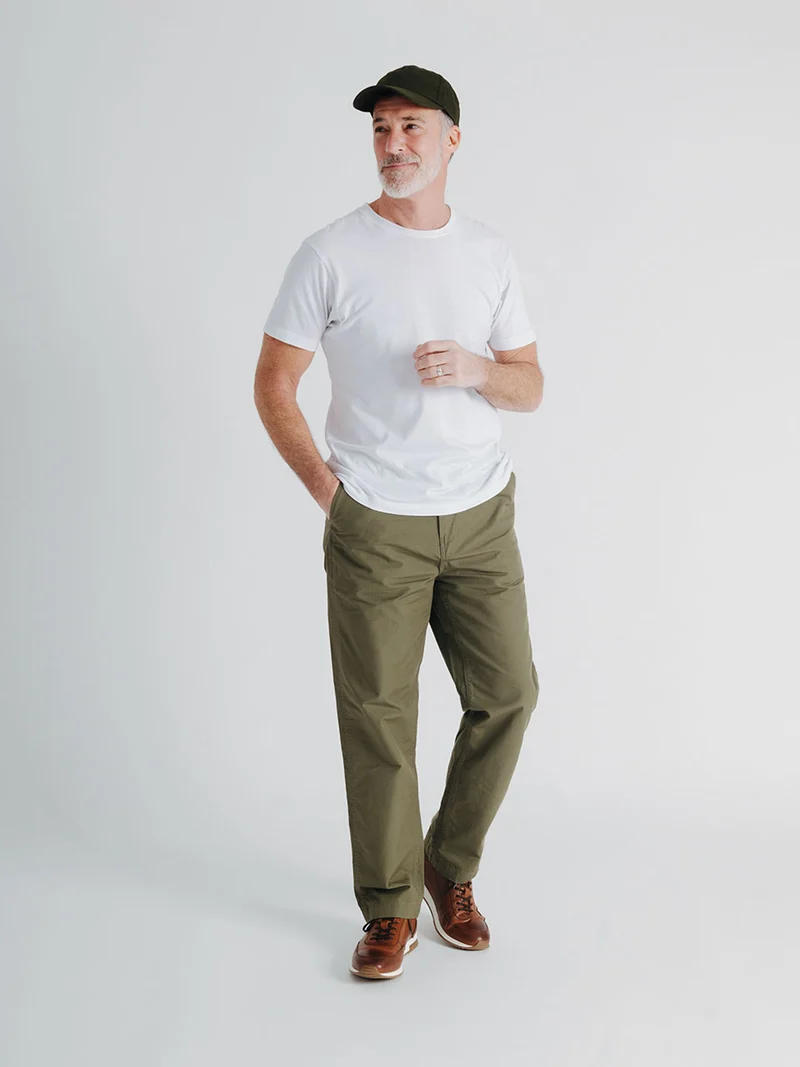 Green Drawstring Waist Trousers