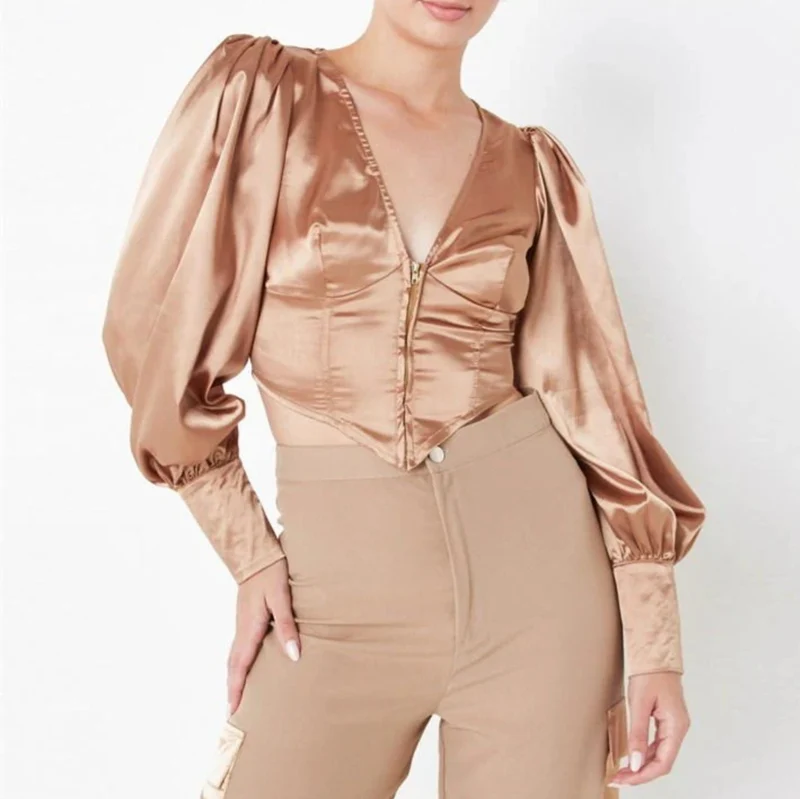 Champagne Corset Top
