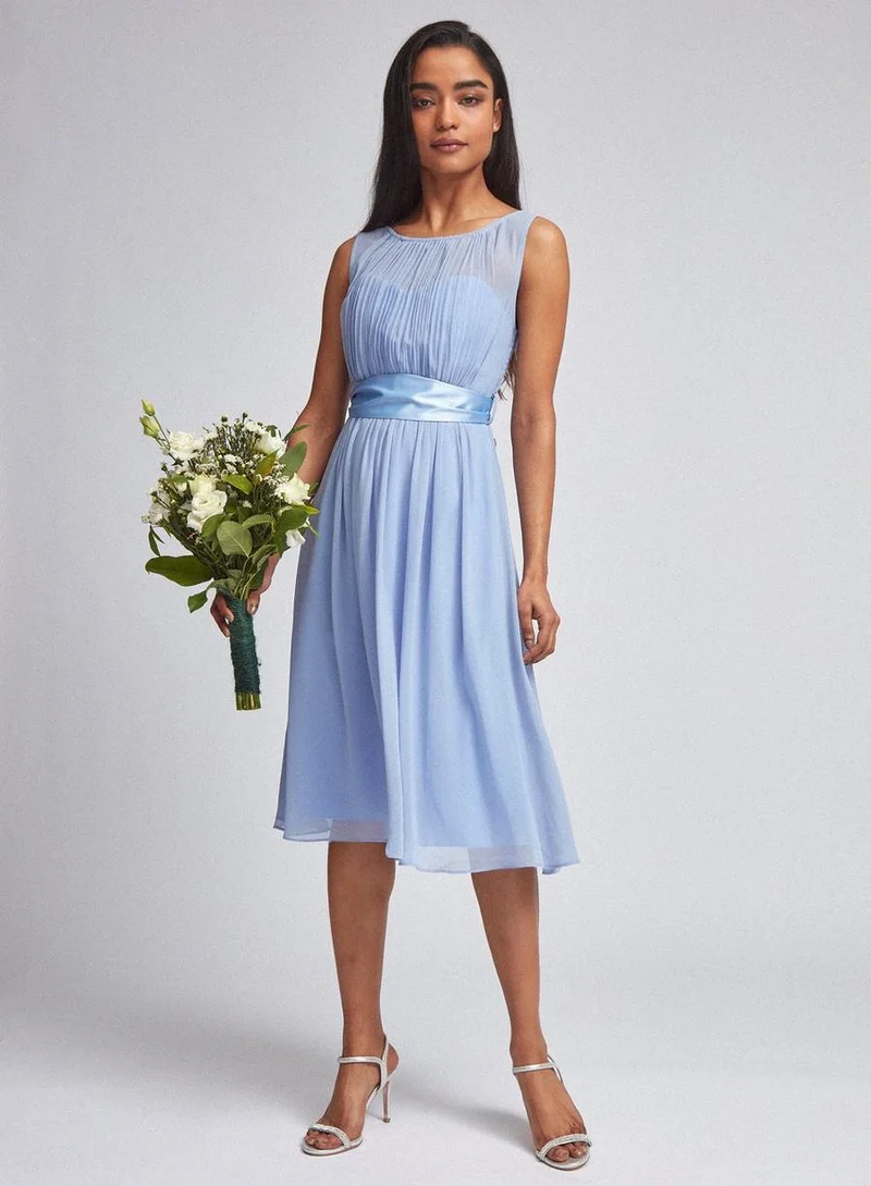 Petite Bethany Dress Blue