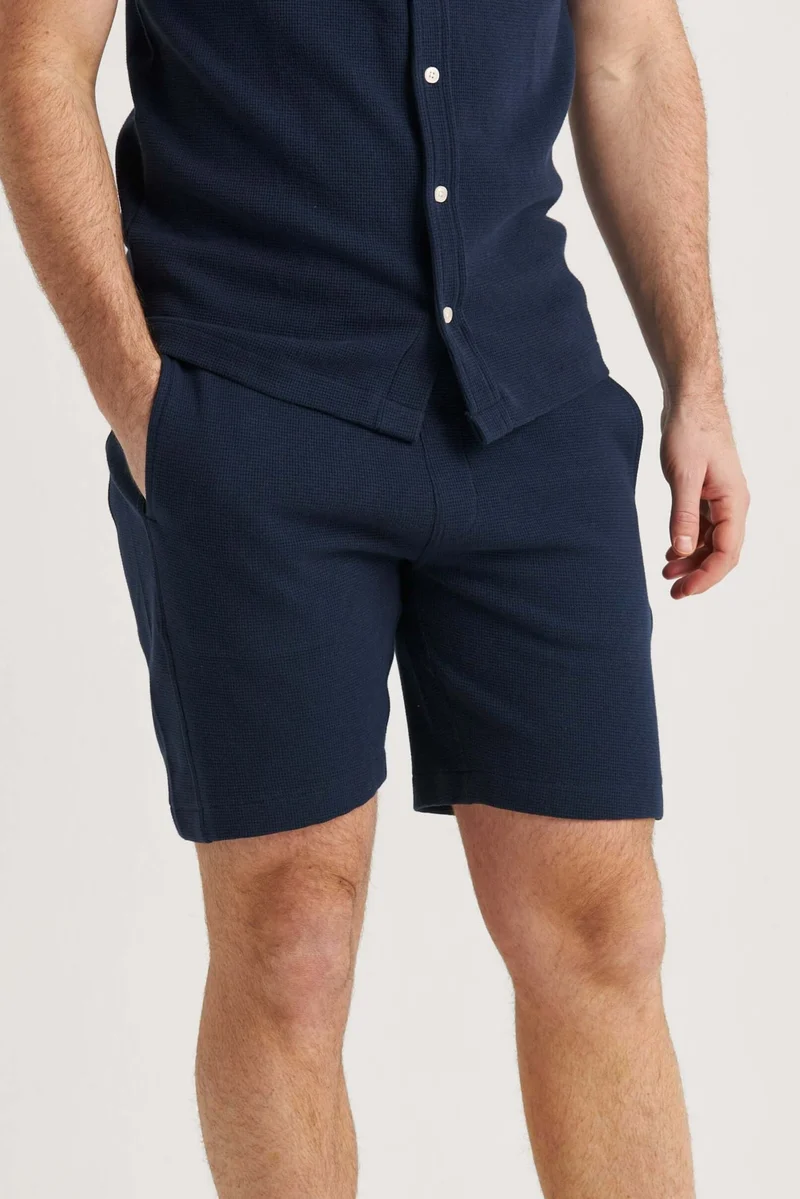 Marinblå Jerseyshorts Bomull