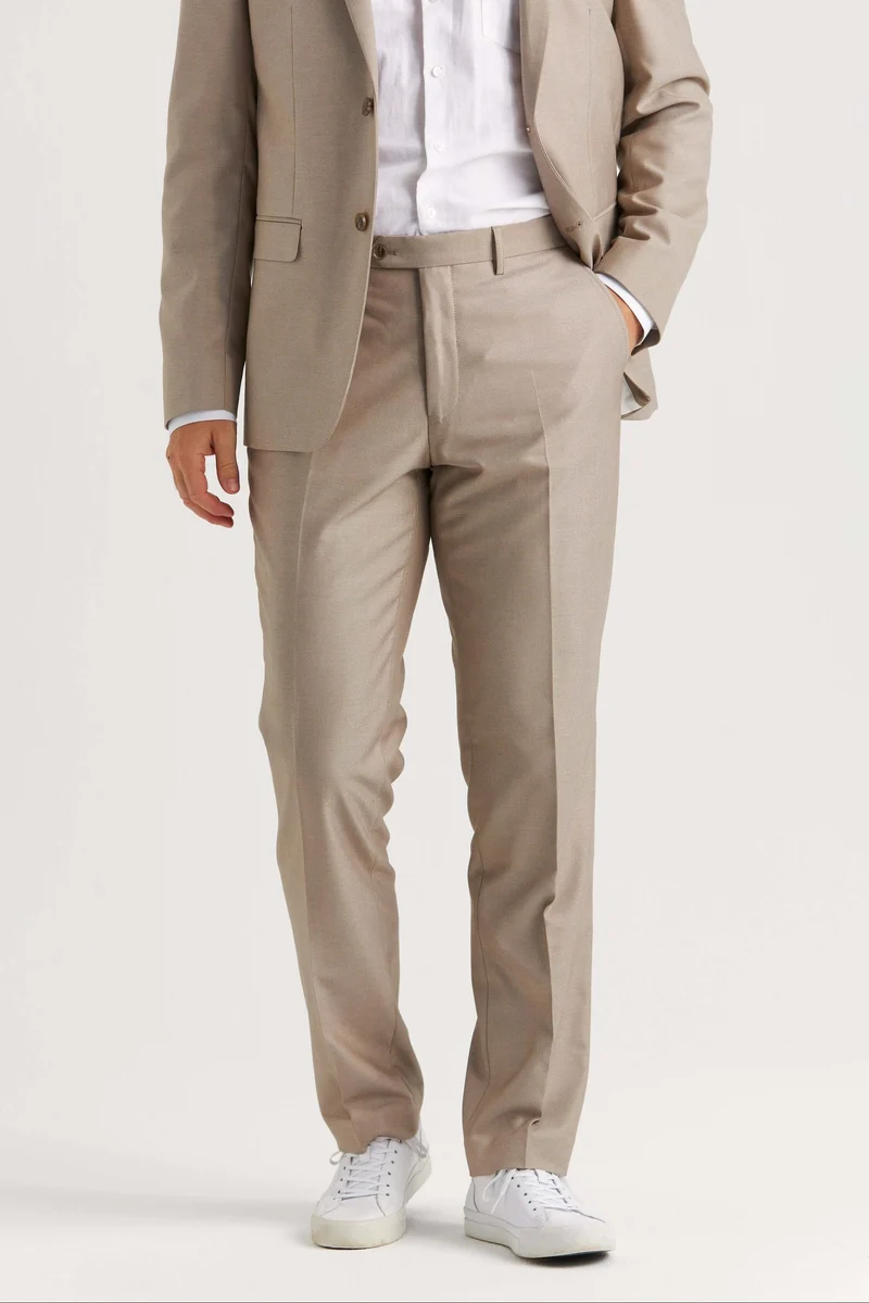 Beige Kostymbyxa Rick/Ralf