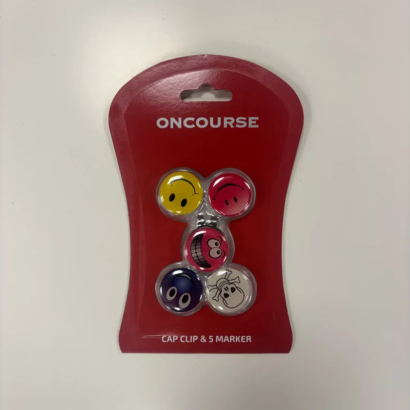 Markeringsknappar - Cap Clip & 5 Marker Smiley