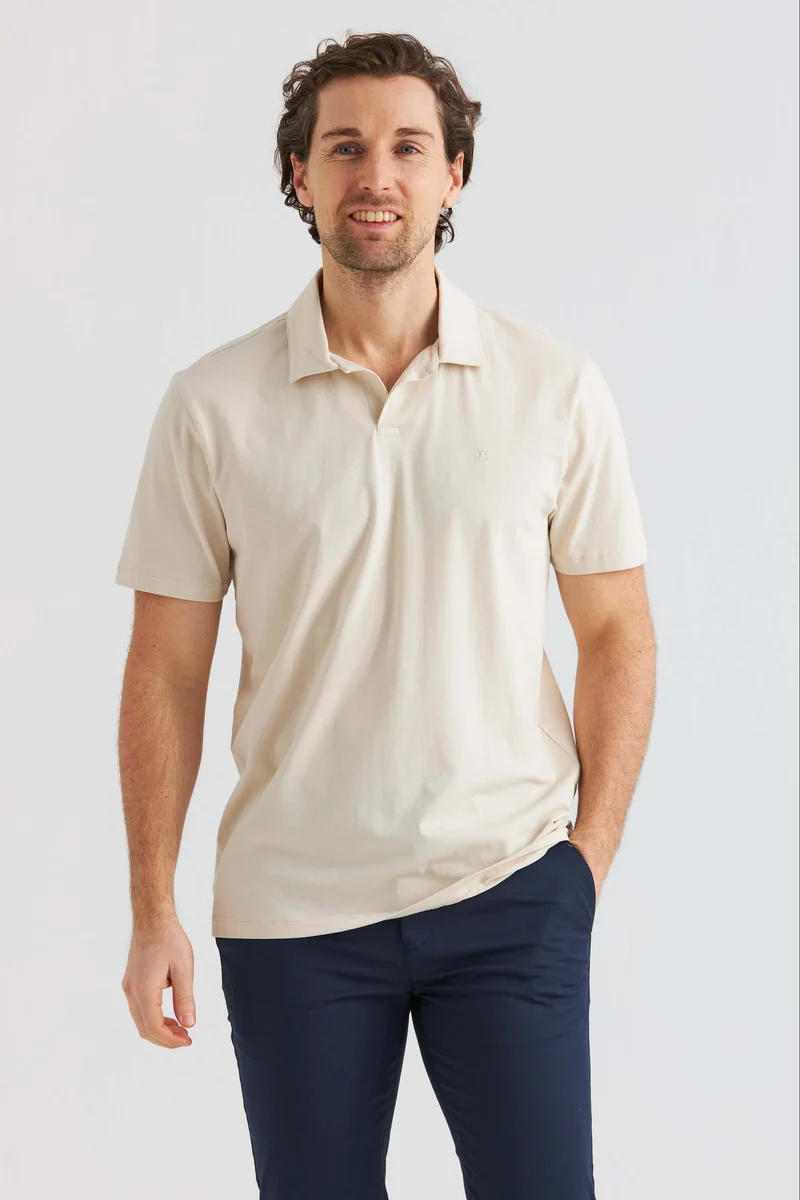 Beige Pikétröja