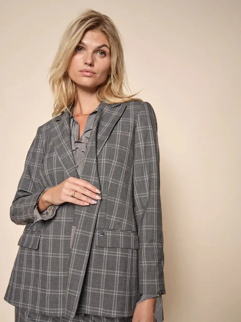 Wanda Allen blazer | Mos Mosh | grårutig