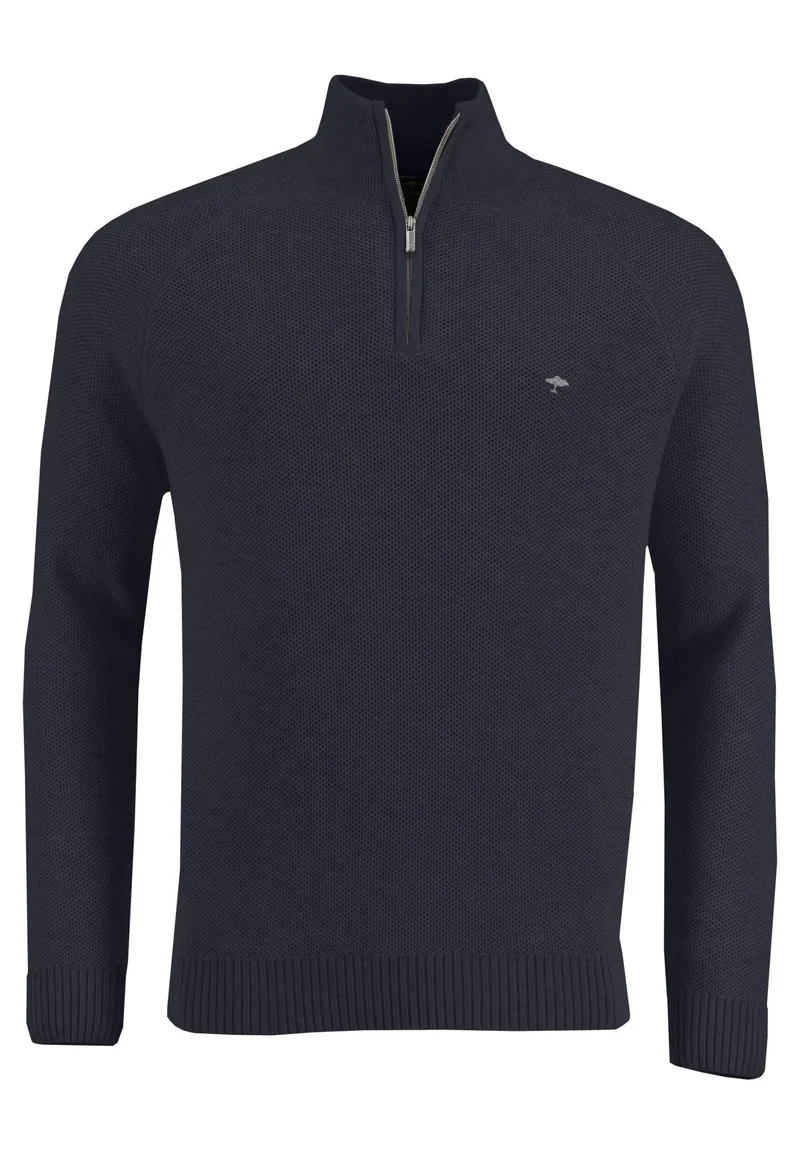 Zip tröja navy