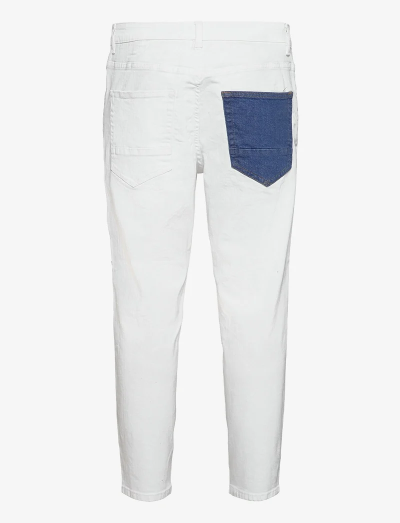 Savi Life Beam Tap Crop jeans White