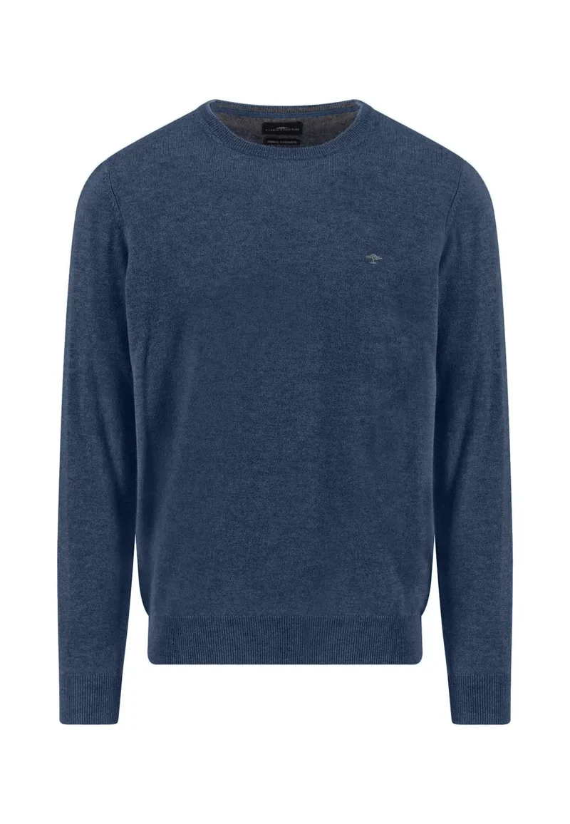 Fynch Hatton tröja rund hals Merino Cashmere night
