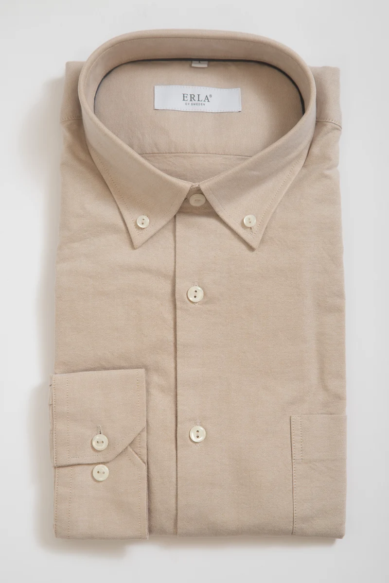 Beige oxfordskjorta