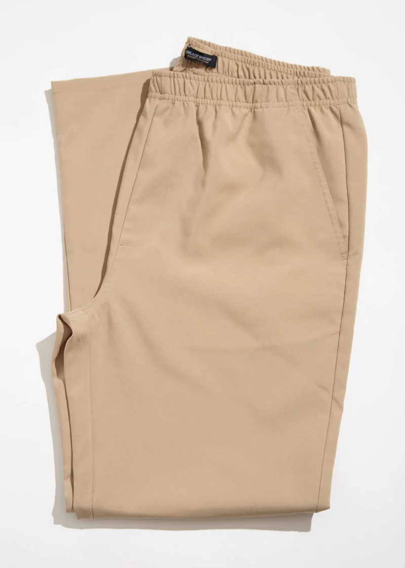 Beige byxa med resår i midjan