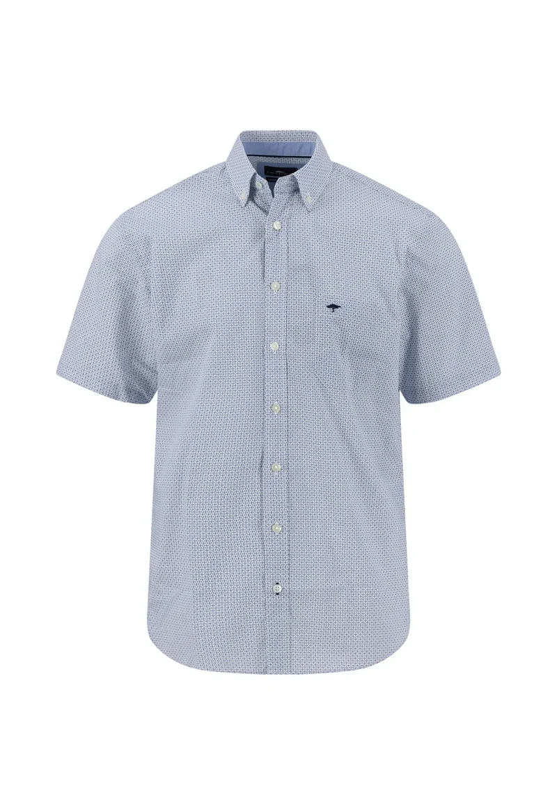 Fynch Hatton skjorta kort ärm minimalprint new breeze