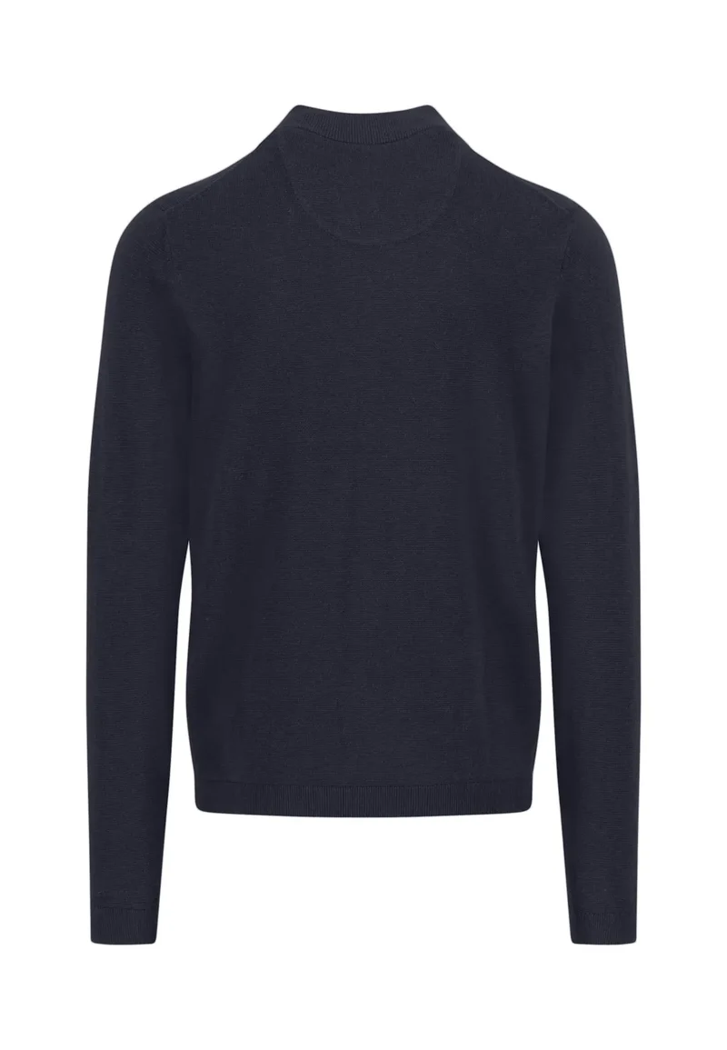 Fynch Hatton Zip Tröja Air cotton navy