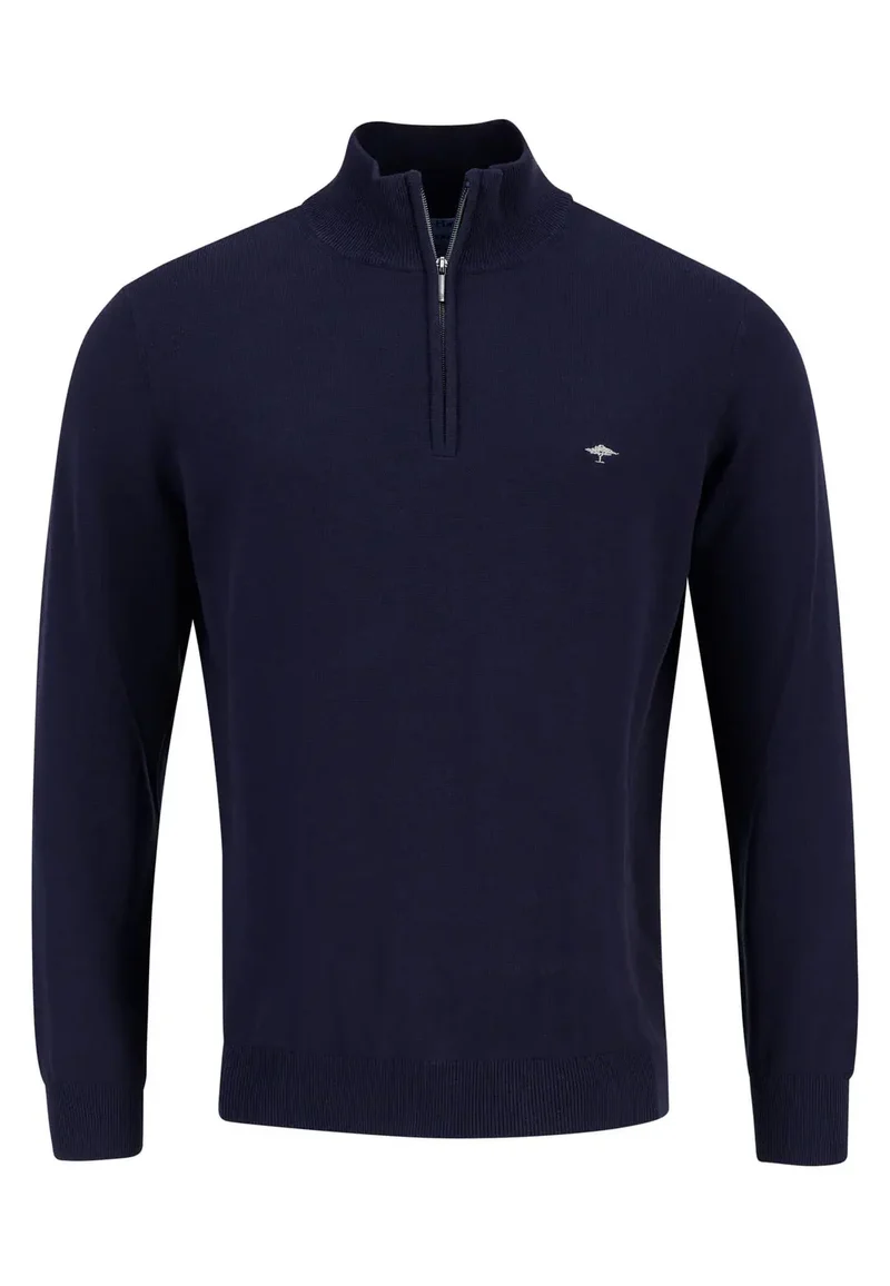 Fynch Hatton Zip Tröja/ Navy