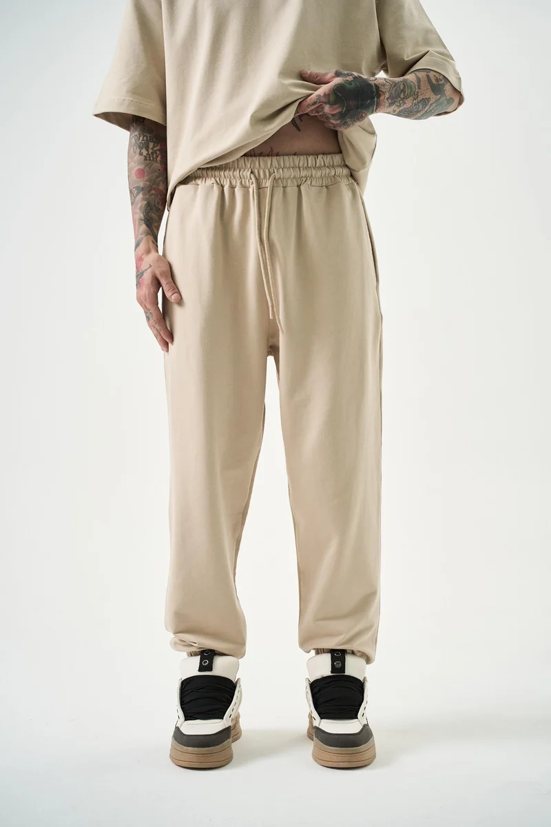 Basic Jogger Sweatpants Beige