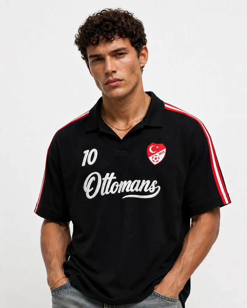 Men's Türkiye Retro Jersey T-Shirt Black