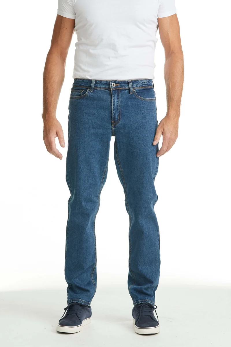 6410 Jeans Regular Fit Stretch Blå