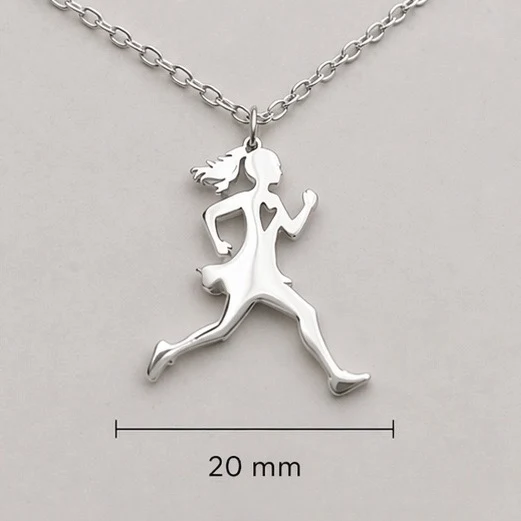 "På Språng" - Silver - Halsband