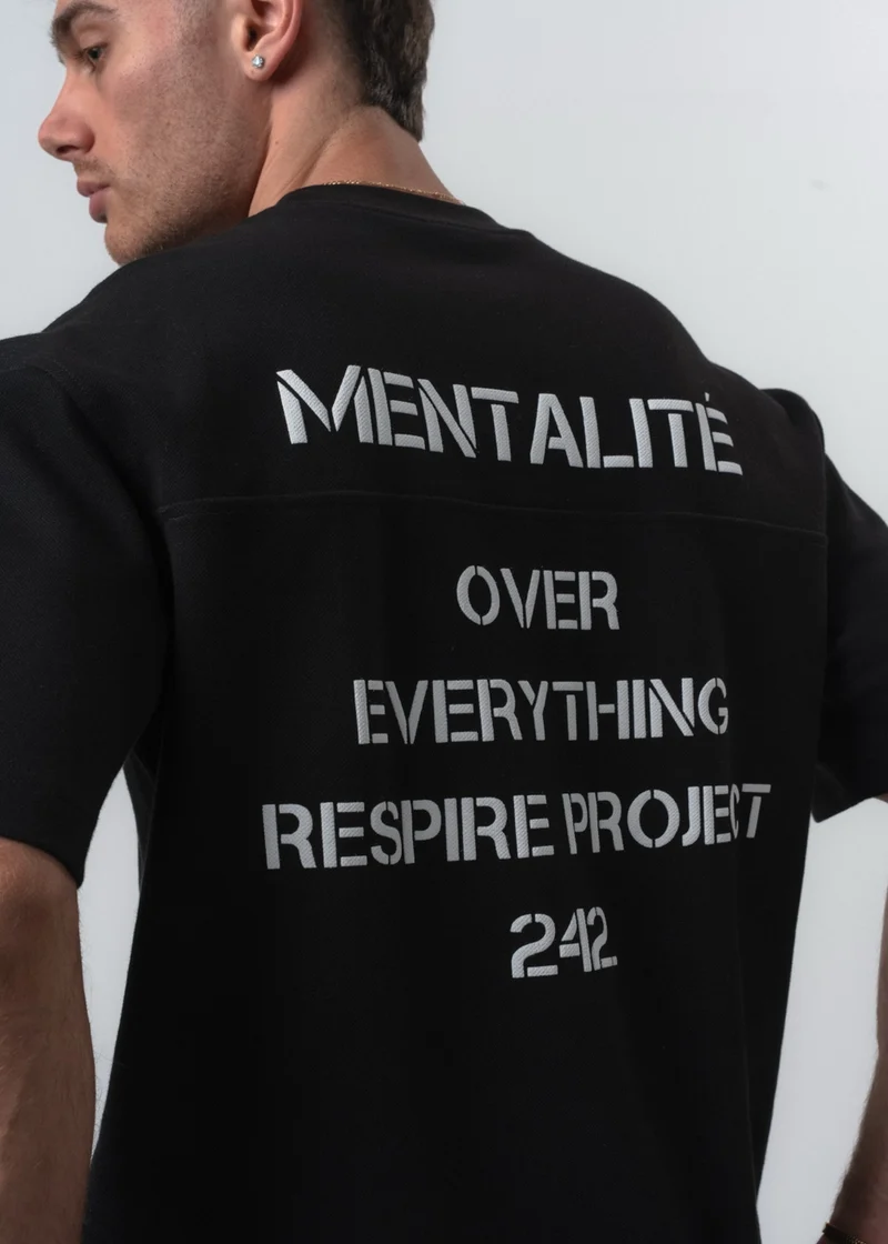 Men's Mentality Print Regular Fit T-Shirt Black