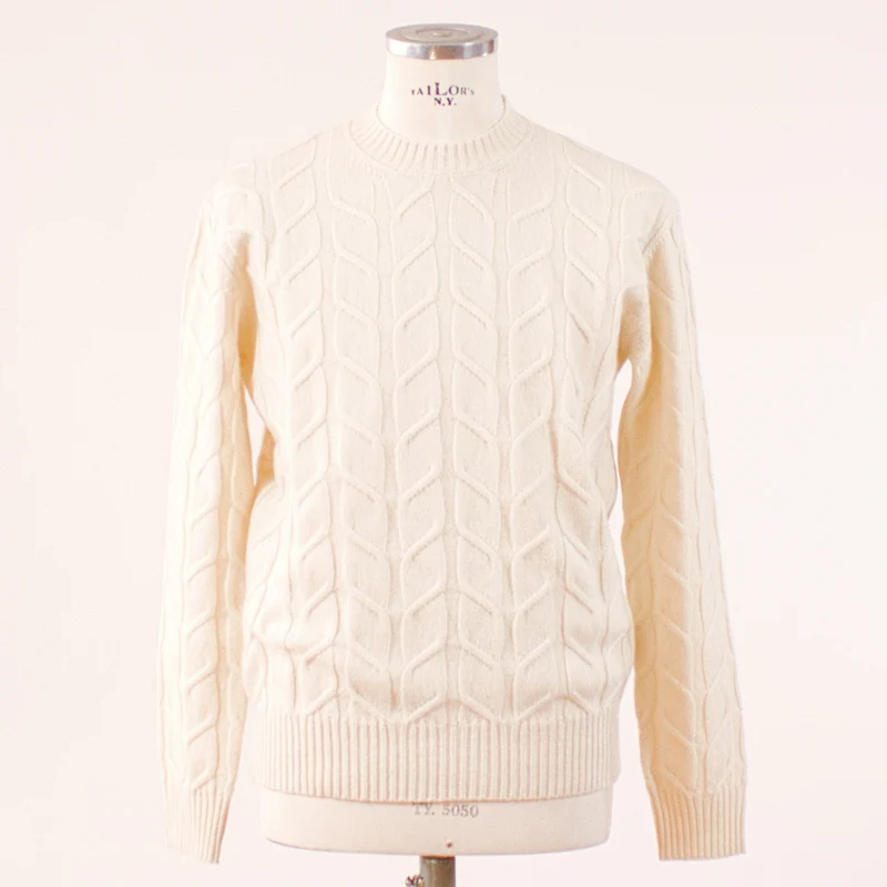 Altea Kabelstickad tröja, Beige