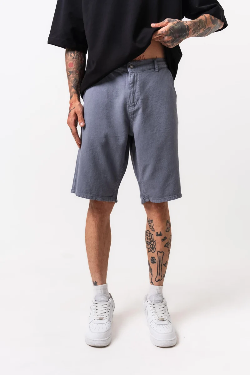Garment Dyed Shorts Charcoal
