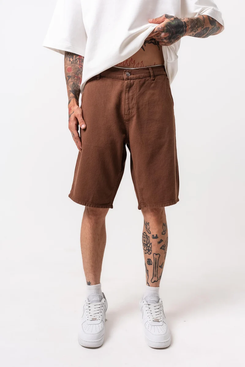 Garment Dyed Shorts Brown