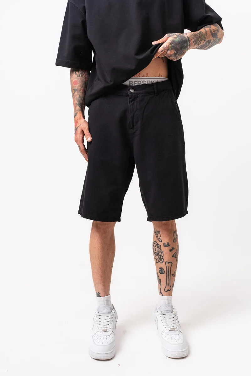 Garment Dyed Shorts Black