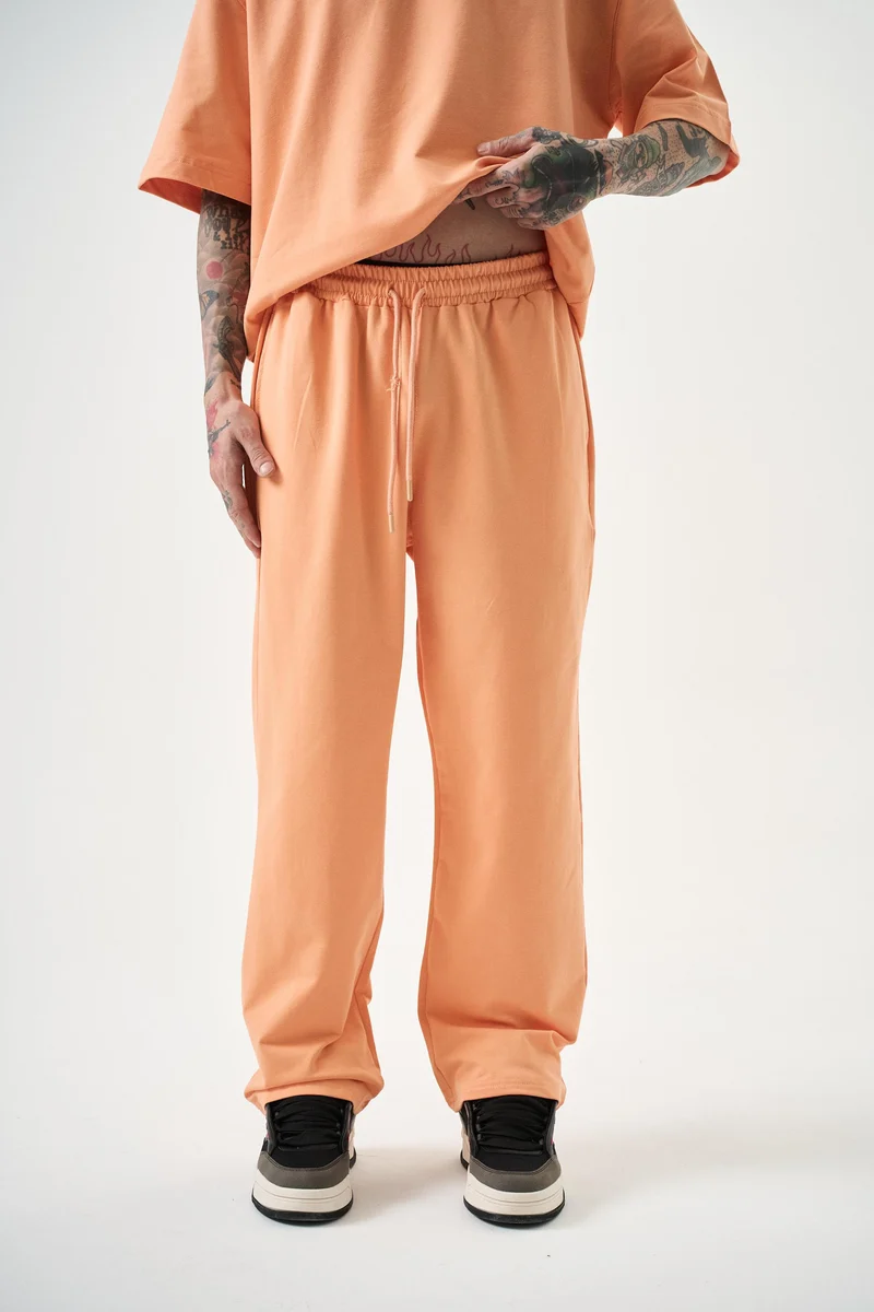 Men's Basic Jogger Sweatpants Peach